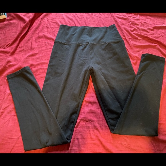 AERIE LONG CHILL PLAY MOVE BLACK LEGGINGS
